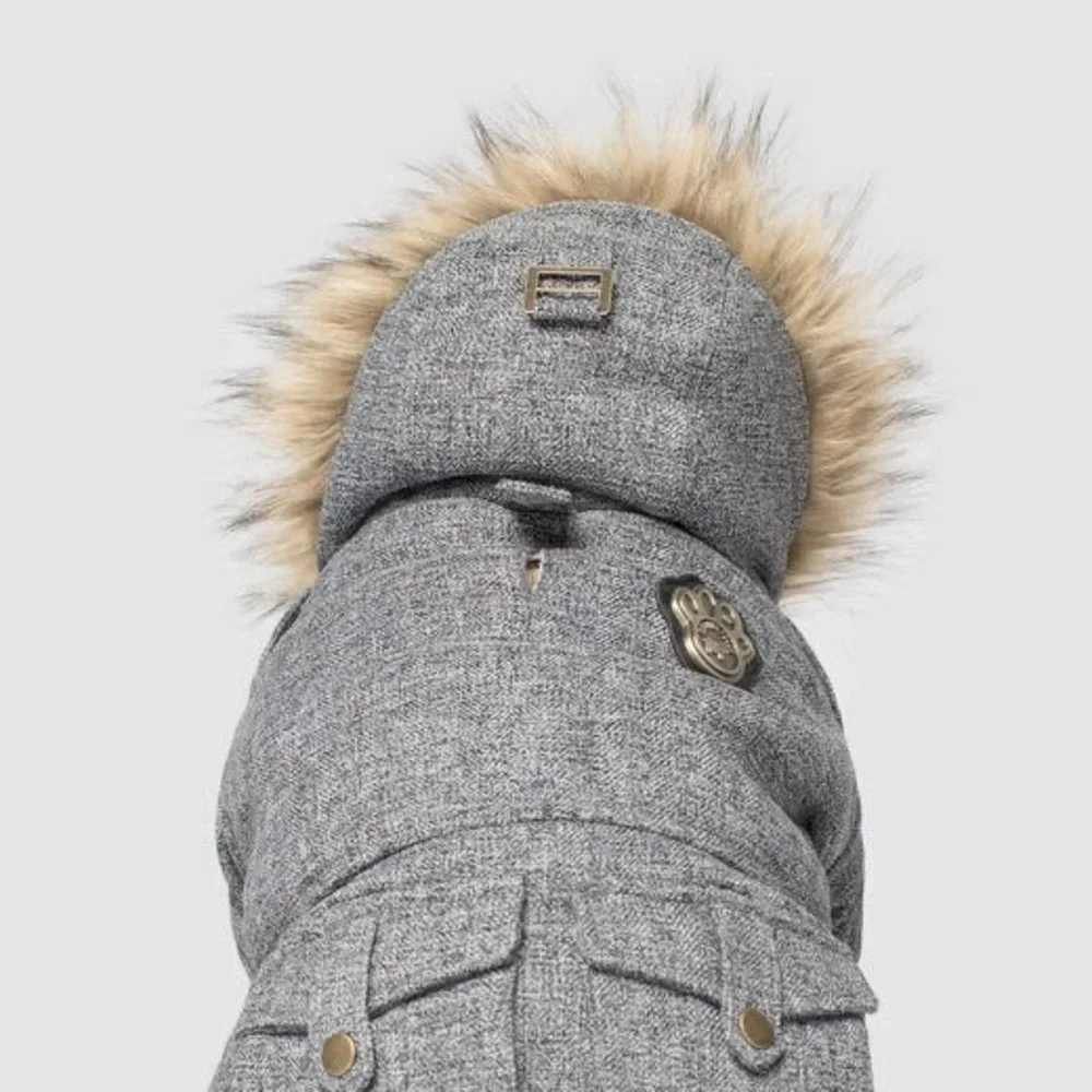 Canada Pooch Alaskan Army Parka Grey 28 New With‎ Tags